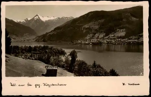 Ansichtskarte Zell am See Stadt gegen Kitzenhorn 1932