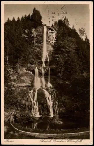 Ansichtskarte Oker-Goslar Romker Wasserfall 1930