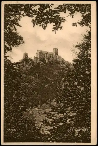 Ansichtskarte Eisenach Wartburg 1928