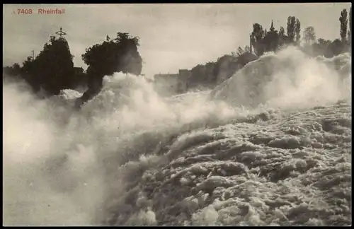 Ansichtskarte Neuhausen am Rheinfall Rheinfall - Stimmungsbild 1912