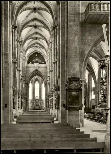 Nürnberg Kirche ST. SEBALD Mittelschiff gegen den Westchor 1960