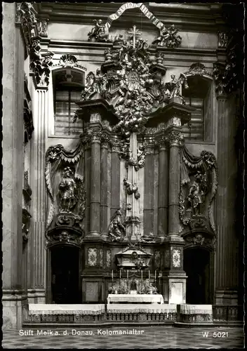 Ansichtskarte Melk Innenansicht Kolomanialtar 1960