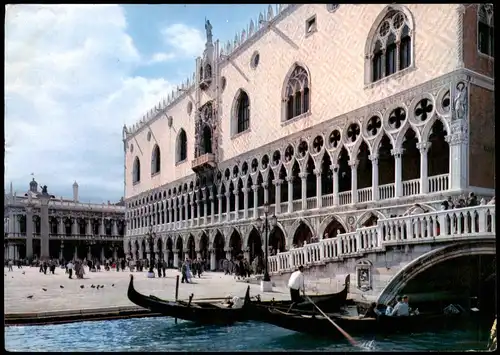 Cartoline Venedig Venezia Molo e Palazzo Ducale 1960