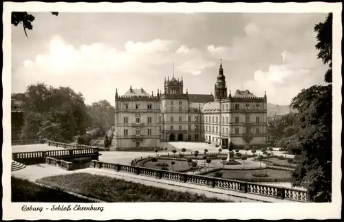 Ansichtskarte Coburg Schloss Ehrenburg 1955