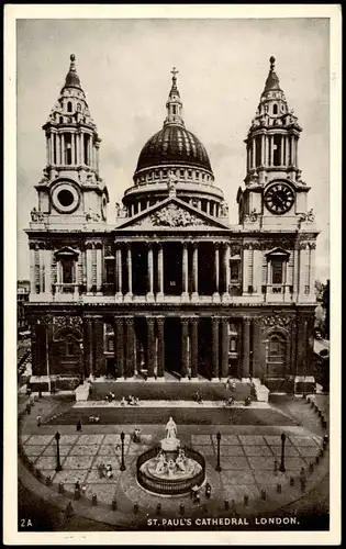 Postcard City of London-London St. Paul’s Cathedral 1940