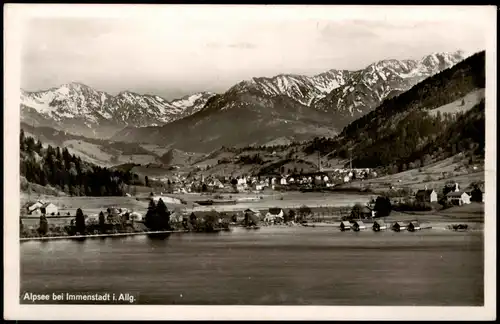 Ansichtskarte Immenstadt (Allgäu) Alpsee bei Immenstadt i. Allgäu 1930