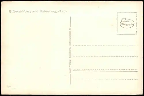 Ansichtskarte Salzburg Hohensalzburg u. Untersberg 1940