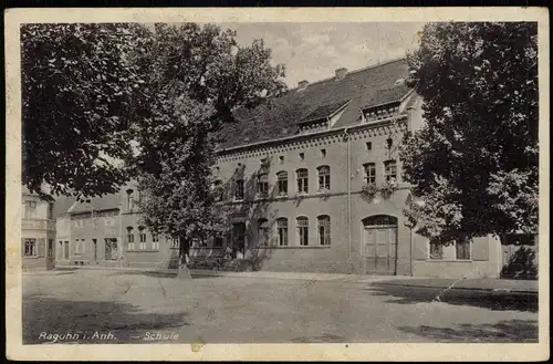 Ansichtskarte Raguhn-Jeßnitz Schule 1954