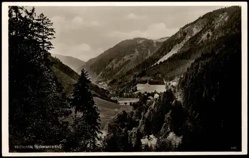 Ansichtskarte Hirschsprung-Breitnau Höllental Schwarzwald 1932