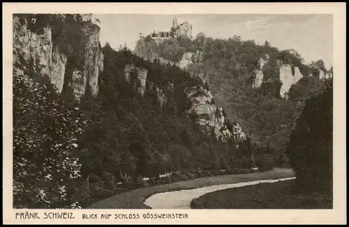 Ansichtskarte Gößweinstein Blick auf das Schloß 1928