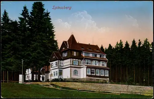 Ansichtskarte Friedrichroda Spiessberg-Hotel 1913