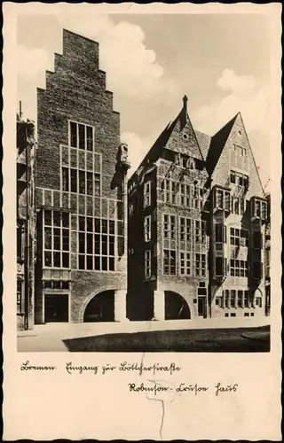 Ansichtskarte Bremen Böttcherstraße, Eingang 1932