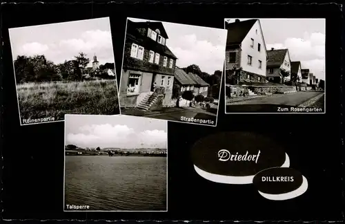 Ansichtskarte Driedorf Ruine, Straße 1964