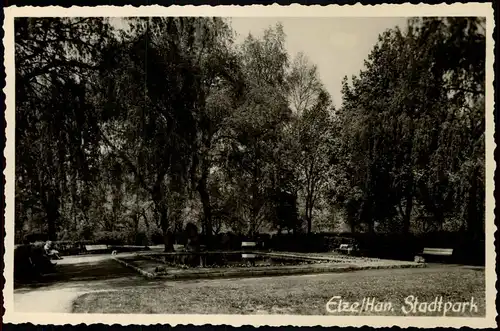 Ansichtskarte Elze Partie im Stadtpark 1957