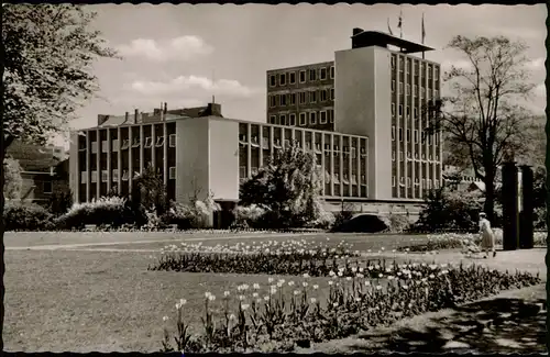 Ansichtskarte Hagen (Westfalen) Parkanlage, Gebäude 1955