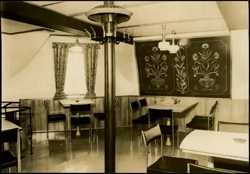 Groß Stieten VEG Tierzucht Gaststätte Mecklenburger Mühle Gastraum DDR 1970