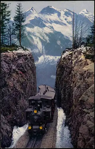 Meiringen Brünigbahn (Luzern–Interlaken Ost) Dampflokomotive 1912