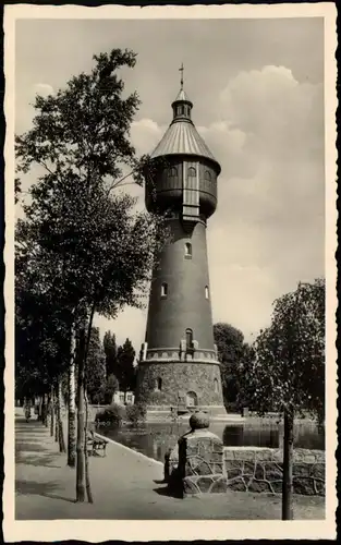 Ansichtskarte Heide (Holstein) Partie am Wasserturm 1953
