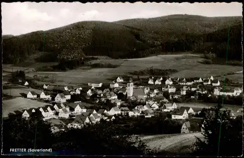 Fretter-Finnentrop (Sauerland) Panorama-Ansicht Gesamtansicht 1960