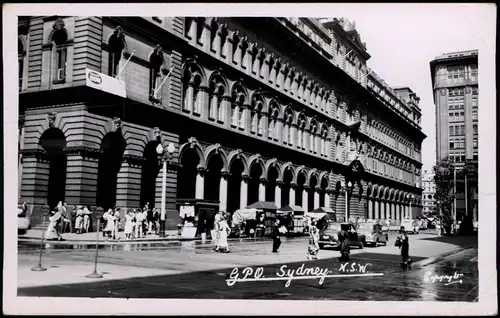 Postcard Sydney Straßenpartie 1961