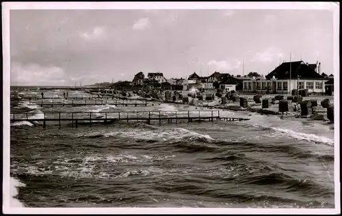 Ansichtskarte Dahme (Holstein) Strand, Restaurant 1959
