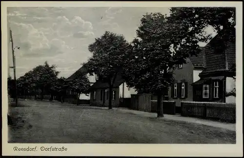 Ansichtskarte Reesdorf-Möckern Dorfstraße 1934