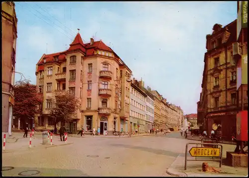 Postcard Görlitz Zgorzelec Ulica Feliksa Dzierkyńskiego 1970