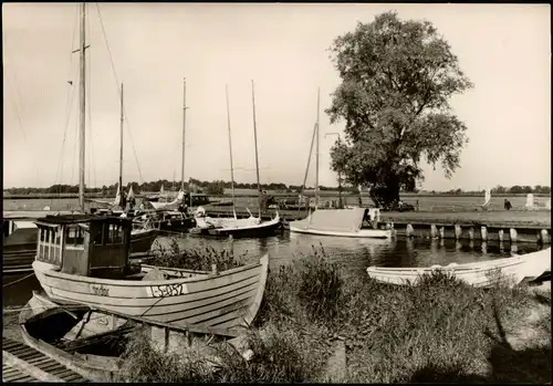 Ansichtskarte Zinnowitz Hafen - Am Achterwasser 1973