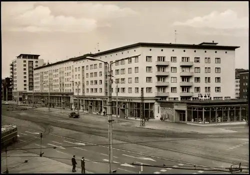 Ansichtskarte Gera Heinrichsstraße / Straße der Republik 1966