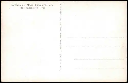 Ansichtskarte Innsbruck Maria Theresienstraße, belebt - Straßenbahn 1935