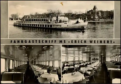 Ansichtskarte Magdeburg Weiße Flotte Magdeburg MB 1966  gel. Bordstempel