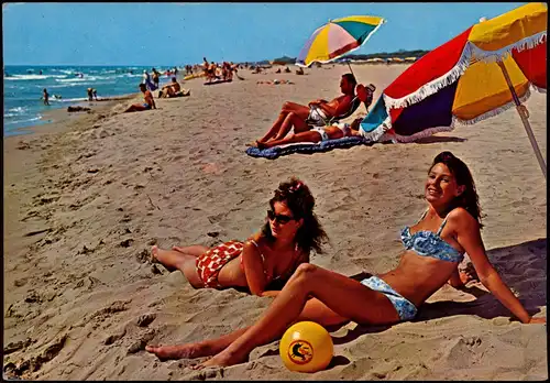 Postales Barcelona CAMPING "EL TORO BRAVO NO 18 - Frauen 1968