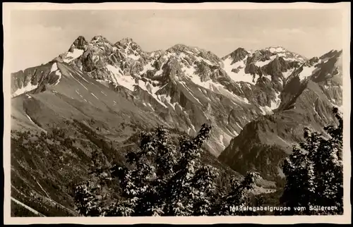 Ansichtskarte Oberstdorf (Allgäu) Mädelgabelgruppe 1932