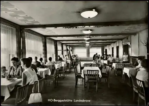 Biesnitz Görlitz Zgorzelec Speiseraum - HO-Gaststätte, Landeskrone 1971