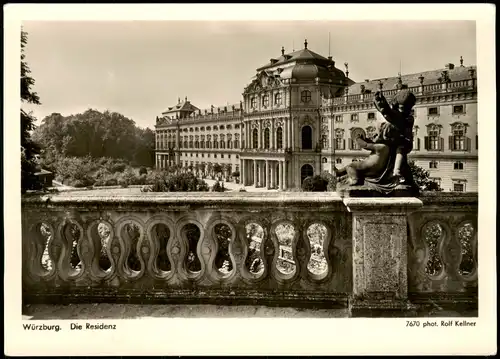 Ansichtskarte Würzburg Residenzschloß 1932