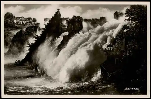 Ansichtskarte Neuhausen am Rheinfall Rheinfall - Fotokunst 1937