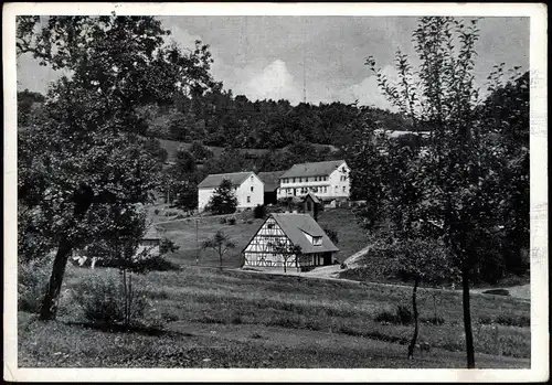 Ansichtskarte Lampenhain-Heiligkreuzsteinach Gasthaus und Pension 1962