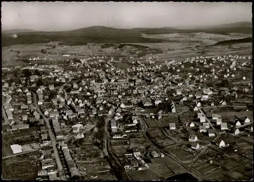 Ansichtskarte Lauterbach (Hessen) Luftbild 1963