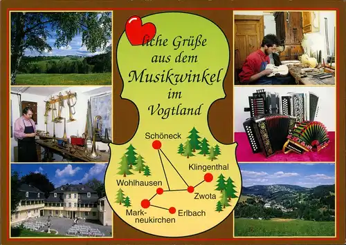 Markneukirchen Musik im Vogtland -  museum, Geigenbaumeister Aschberg 2000