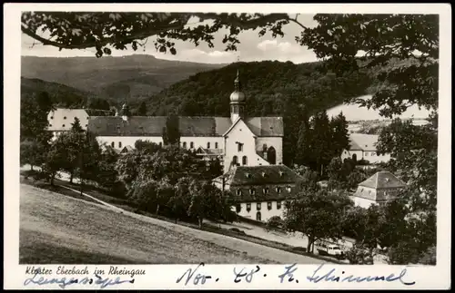 Ansichtskarte Eltville am Rhein Partie am Kloster Eberbach 1947