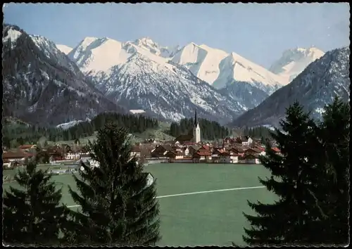 Ansichtskarte Oberstdorf (Allgäu) Stadtpartie - Colorfoto 1965