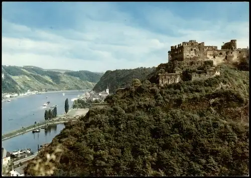Ansichtskarte Sankt Goar Rhein Panorama mit Burg Rheinfels 1968