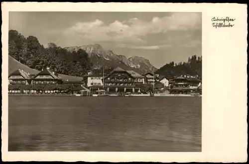 Ansichtskarte Schönau am Königssee Königssee - Restaurant, Anleger 1932