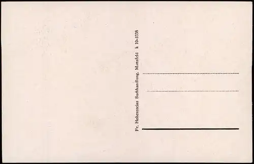 Ansichtskarte Mansfeld Partie am Lutherhaus - Kiosk 1938