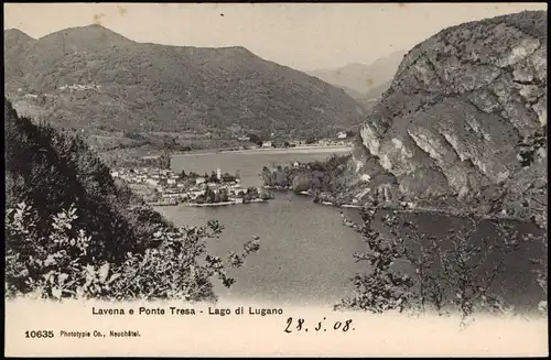 Albogasio (Luganersee) Albogasio (Lago di Lugano) Stadtblick 1908