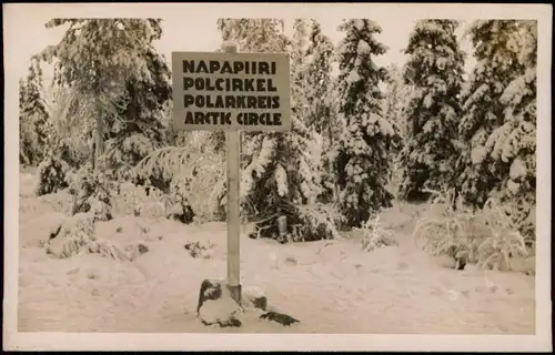 .Finnland Suomi POLCIRKEL POLARKREIS Finnland / Suomi Arctik Circle 1934