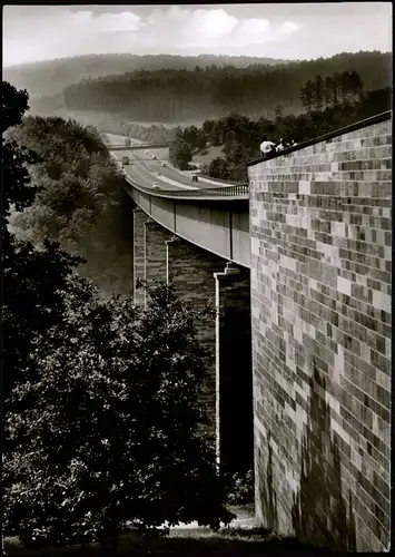 Laubach (Hessen) Laubacher Brücke a.d. Autobahn Göttingen-Kassel 1956