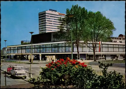 Ansichtskarte Duisburg Strassen Partie mit Autos a.d. Mercator-Halle 1965