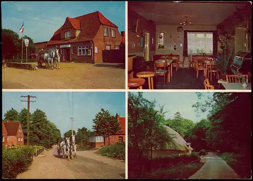 Wangels Mehrbild-AK mit Gastwirtschaft Zur Farver-Burg & Alte Försterei 1965