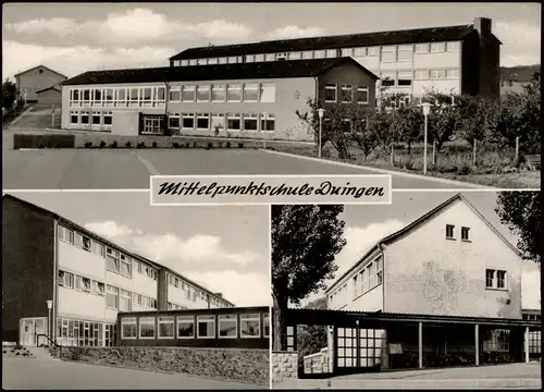 Duingen Mehrbildkarte Schule Mittelpunktschule Schulgebäude 1965